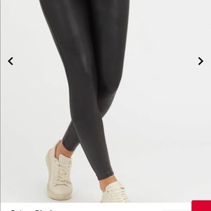 Spanx- great condition faux leather leggings
